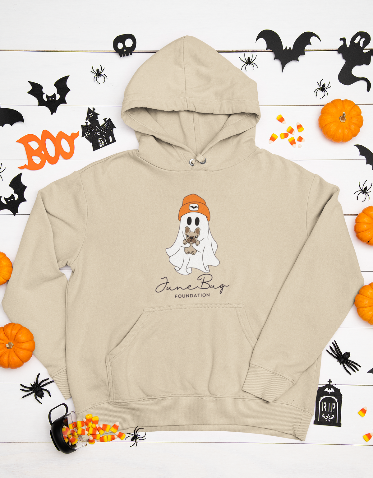 👻 June Bug Foundation Halloween Hoodie – Gildan 18500 - Ruff Life Rescue Wear