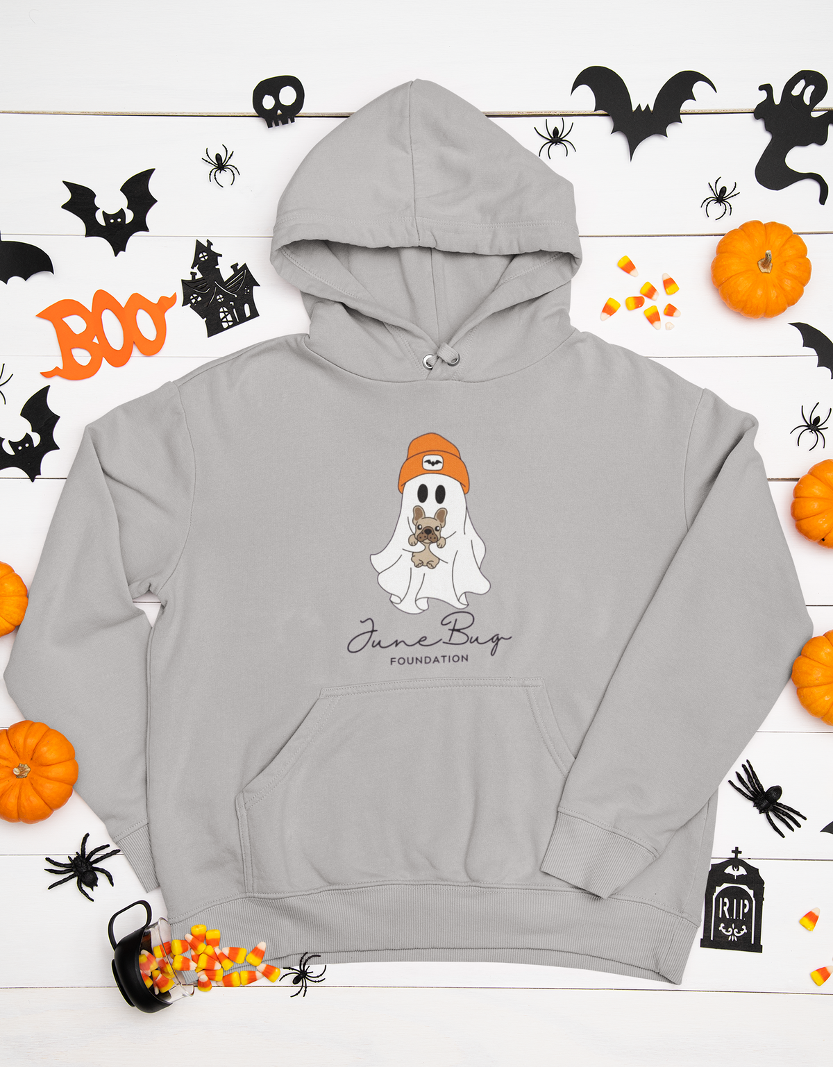 👻 June Bug Foundation Halloween Hoodie – Gildan 18500 - Ruff Life Rescue Wear