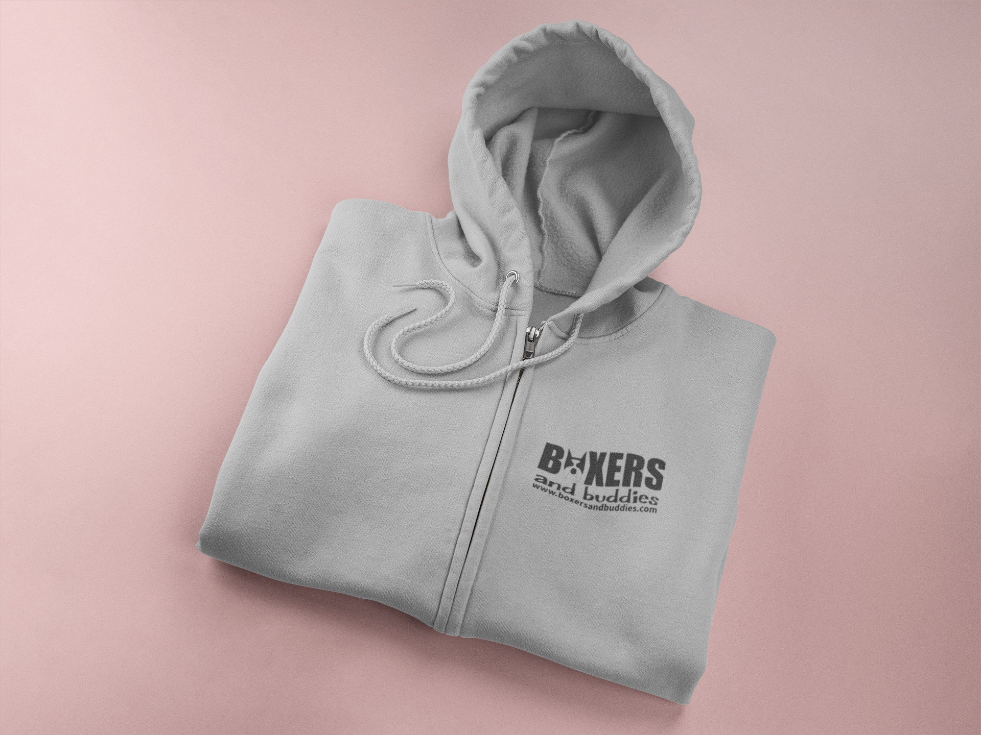 Boxers and Buddies Zip Up Hoodie (available in several colors)