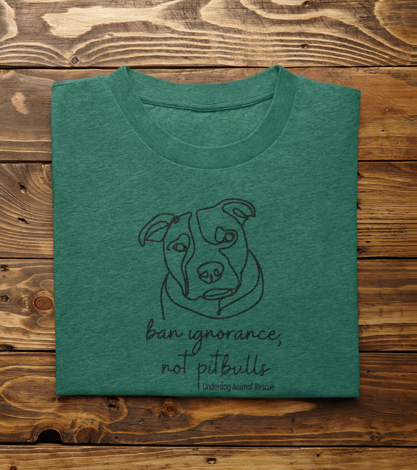 Underdog Pitty TriBlend Tee (available in several colors) - Ruff Life Rescue Wear