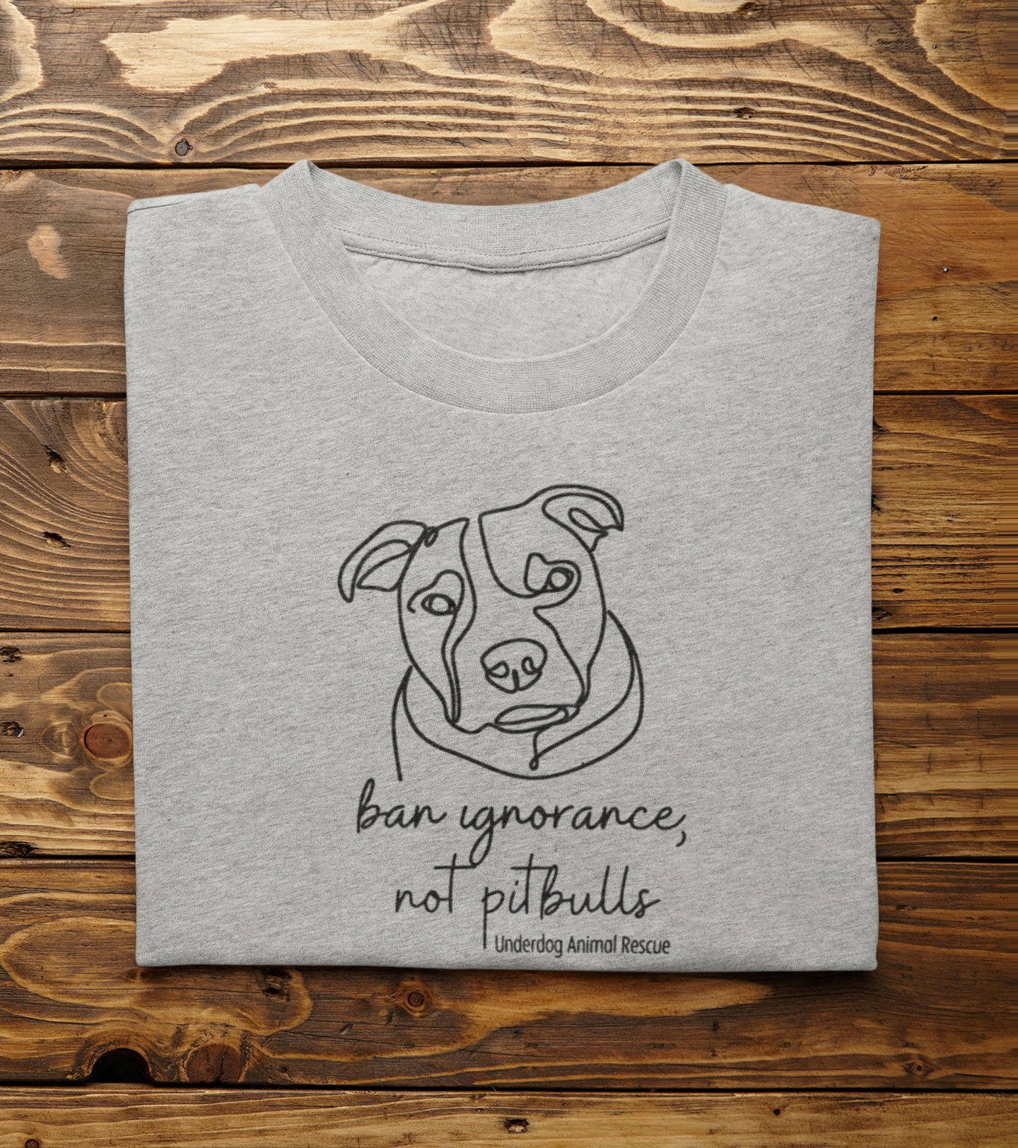 Underdog Pitty TriBlend Tee (available in several colors) - Ruff Life Rescue Wear