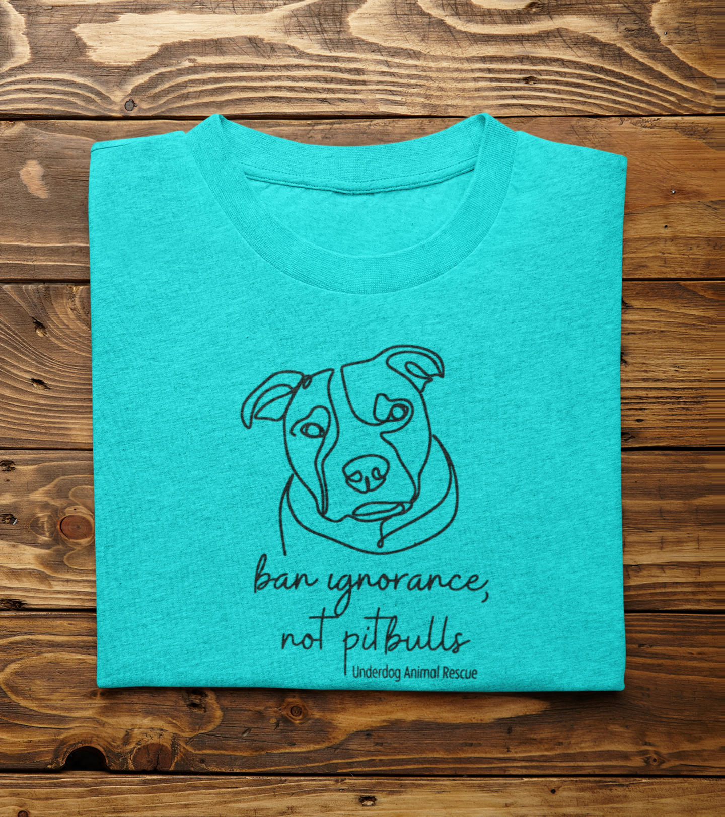 Underdog Pitty TriBlend Tee (available in several colors) - Ruff Life Rescue Wear
