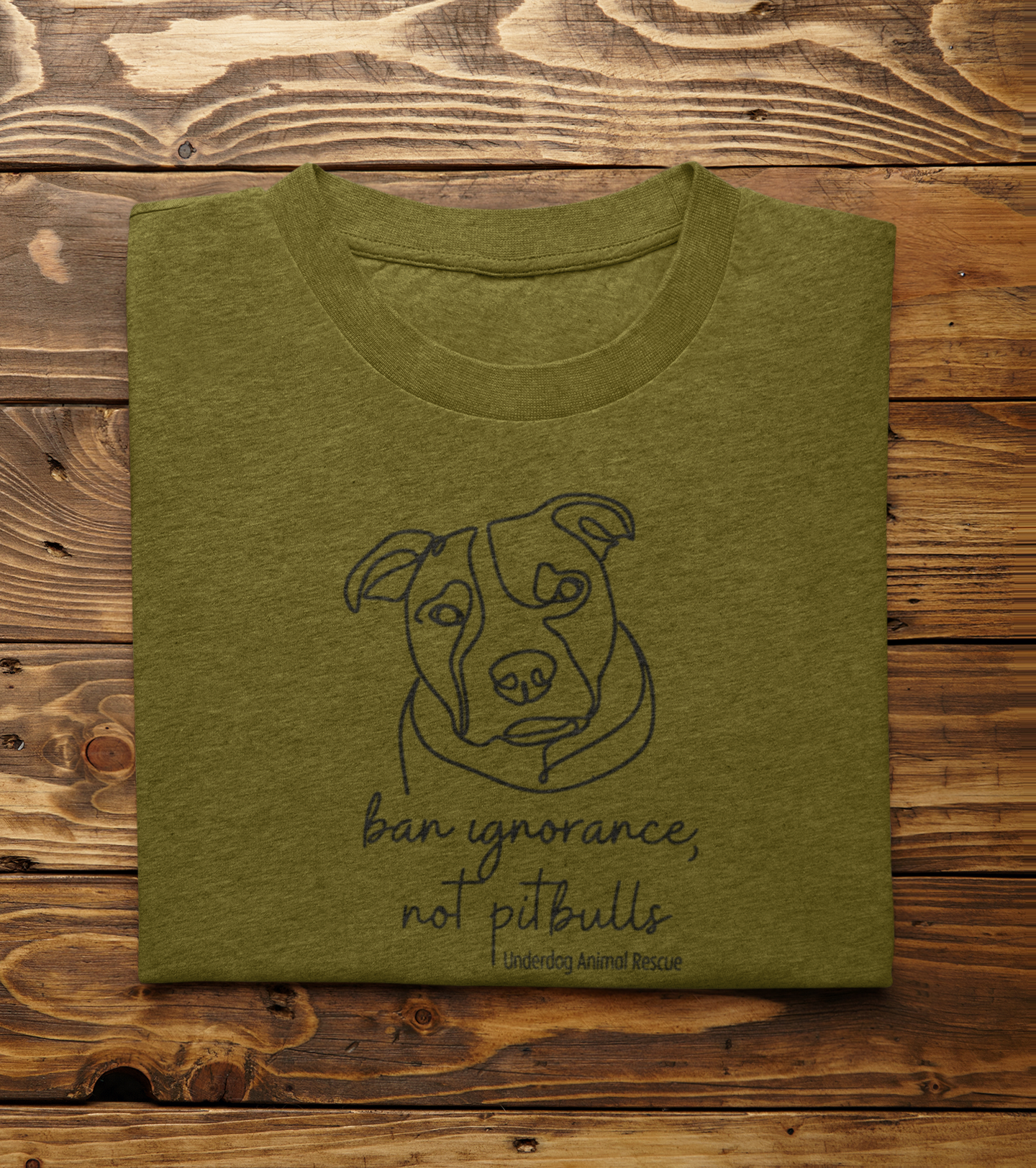 Underdog Pitty TriBlend Tee (available in several colors) - Ruff Life Rescue Wear