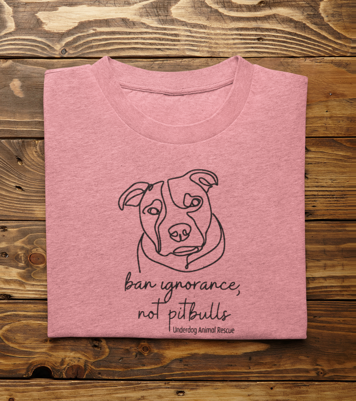 Underdog Pitty TriBlend Tee (available in several colors) - Ruff Life Rescue Wear