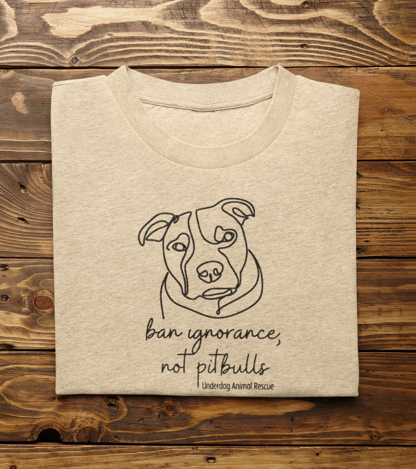 Underdog Pitty TriBlend Tee (available in several colors) - Ruff Life Rescue Wear
