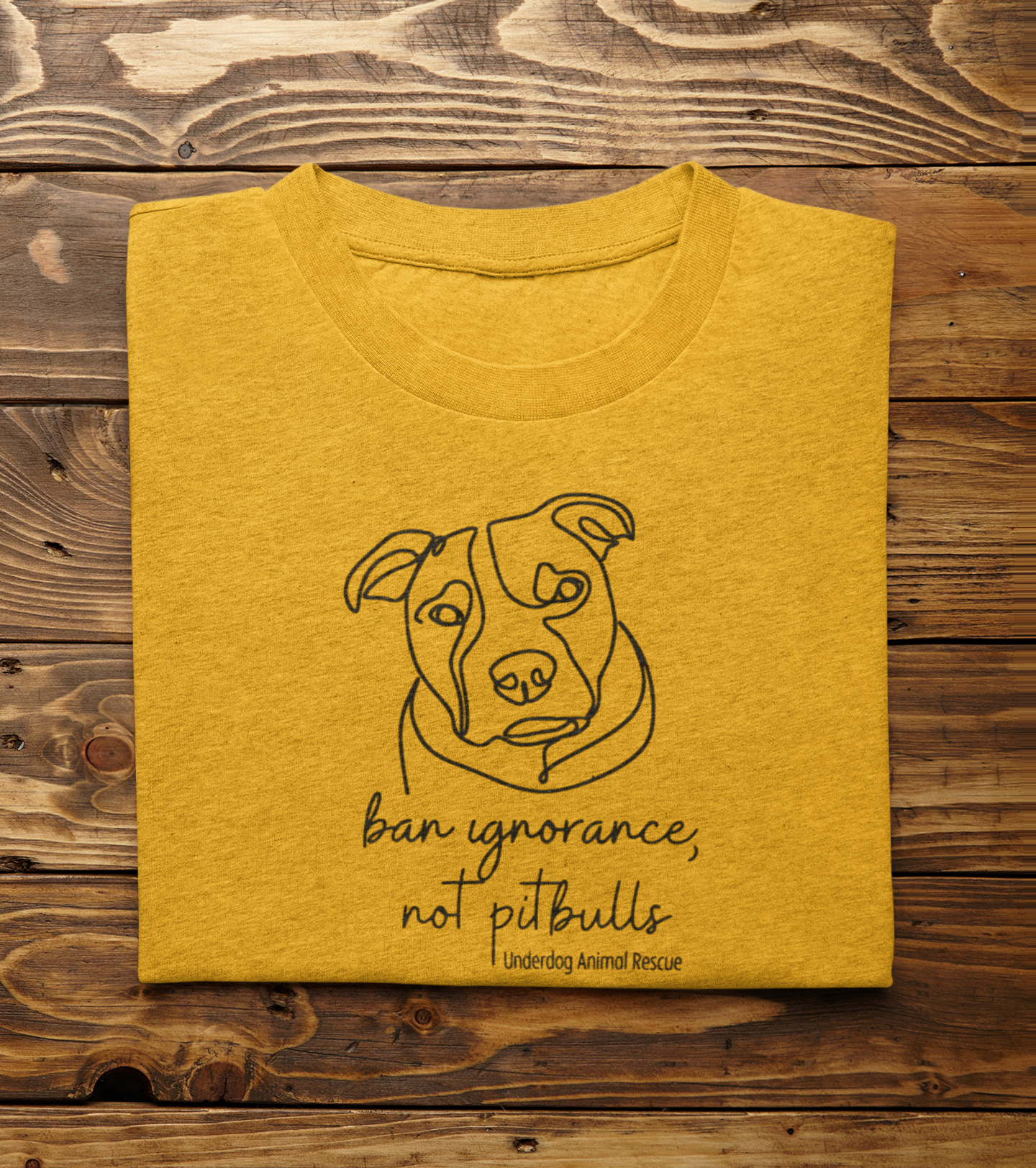 Underdog Pitty TriBlend Tee (available in several colors) - Ruff Life Rescue Wear