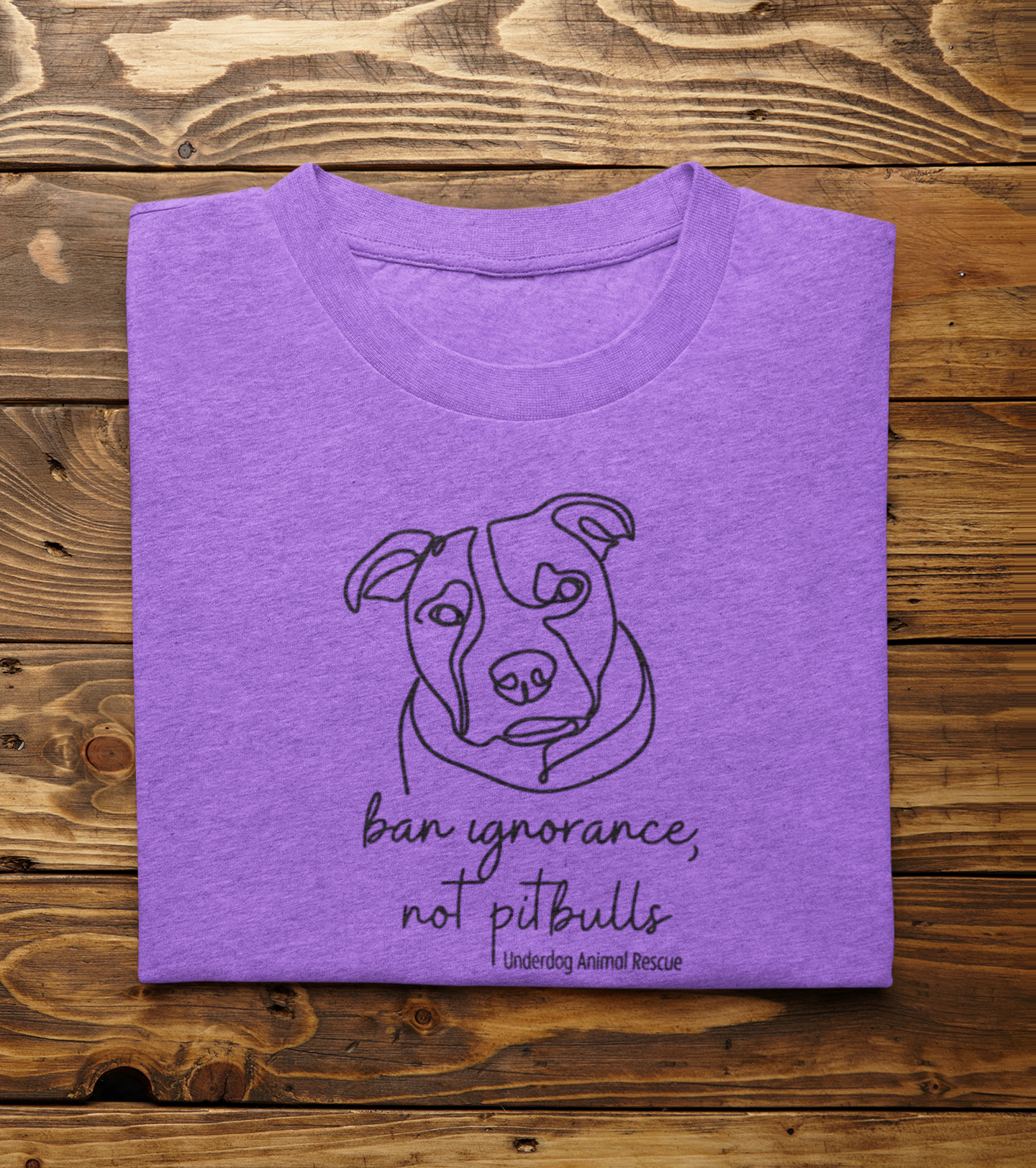 Underdog Pitty TriBlend Tee (available in several colors) - Ruff Life Rescue Wear