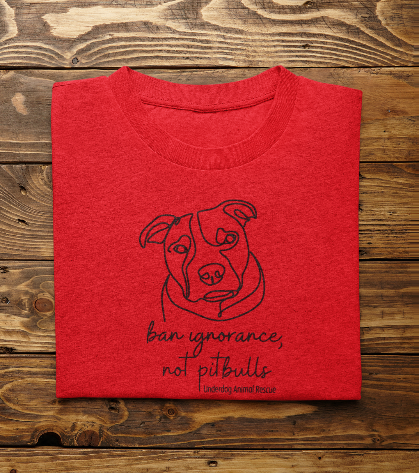 Underdog Pitty TriBlend Tee (available in several colors) - Ruff Life Rescue Wear