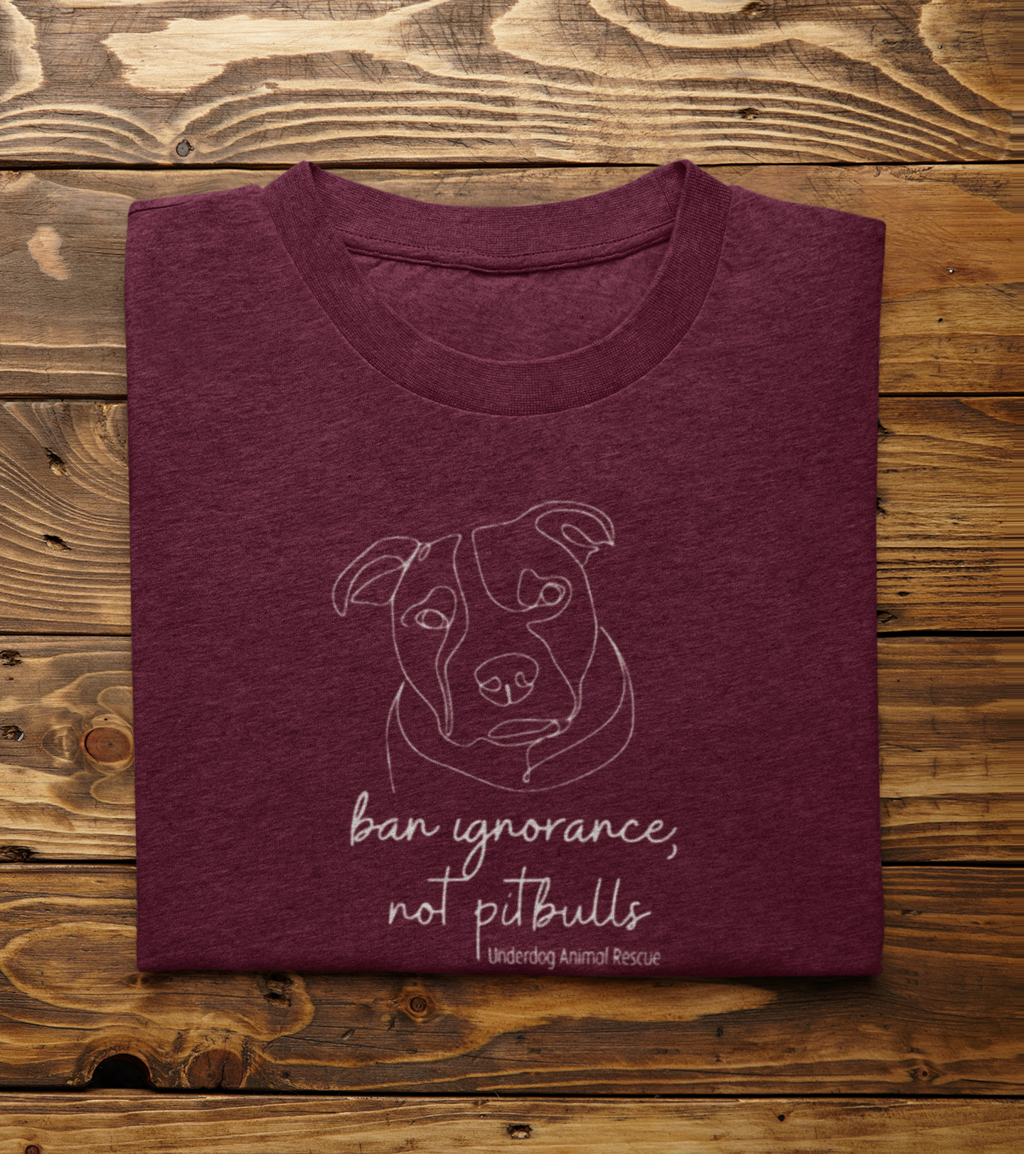 Underdog Pitty TriBlend Tee (available in several colors) - Ruff Life Rescue Wear