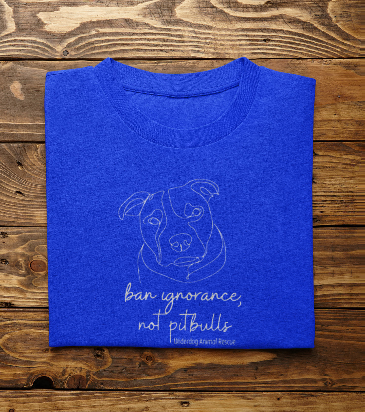 Underdog Pitty TriBlend Tee (available in several colors) - Ruff Life Rescue Wear