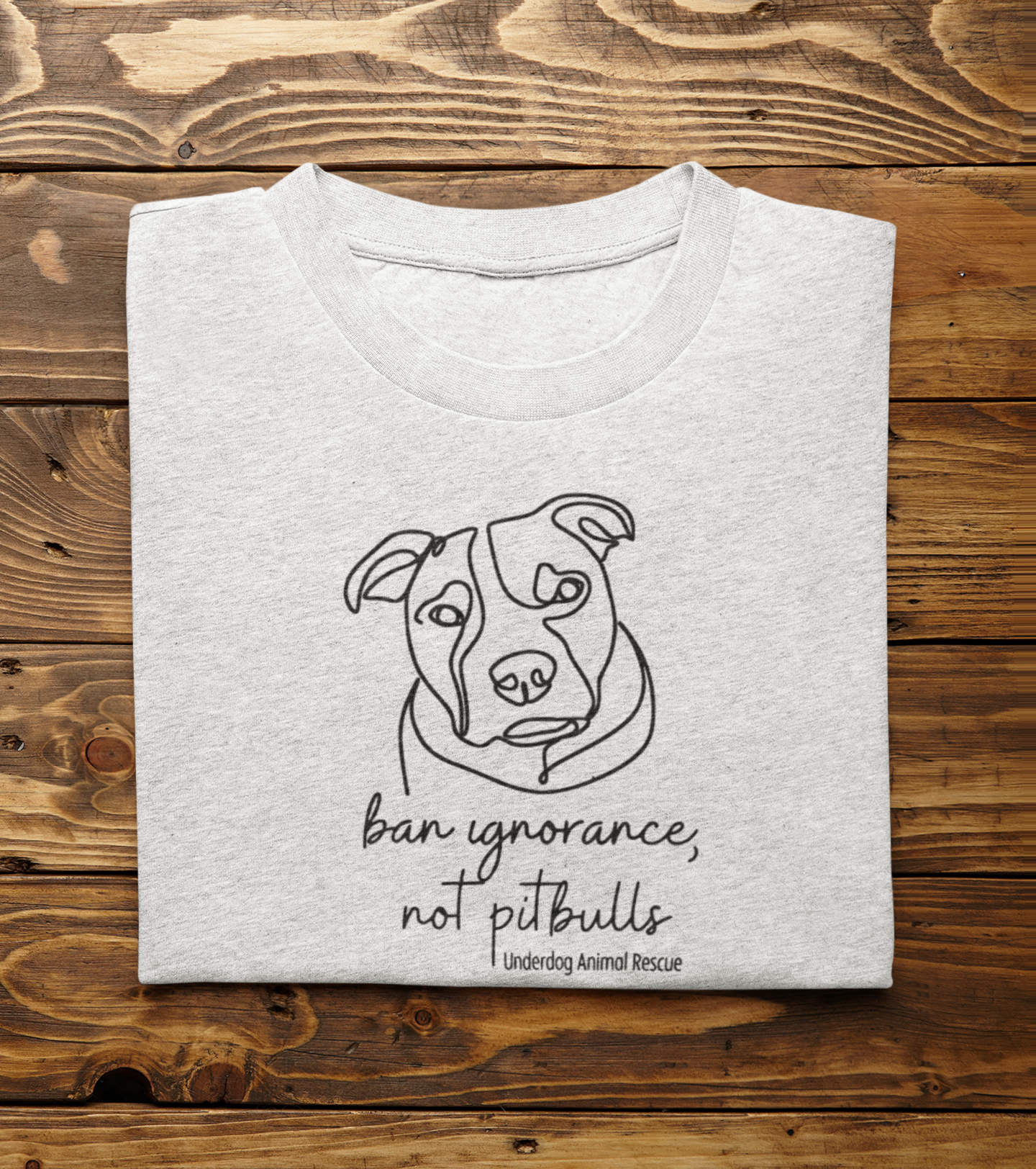 Underdog Pitty TriBlend Tee (available in several colors) - Ruff Life Rescue Wear