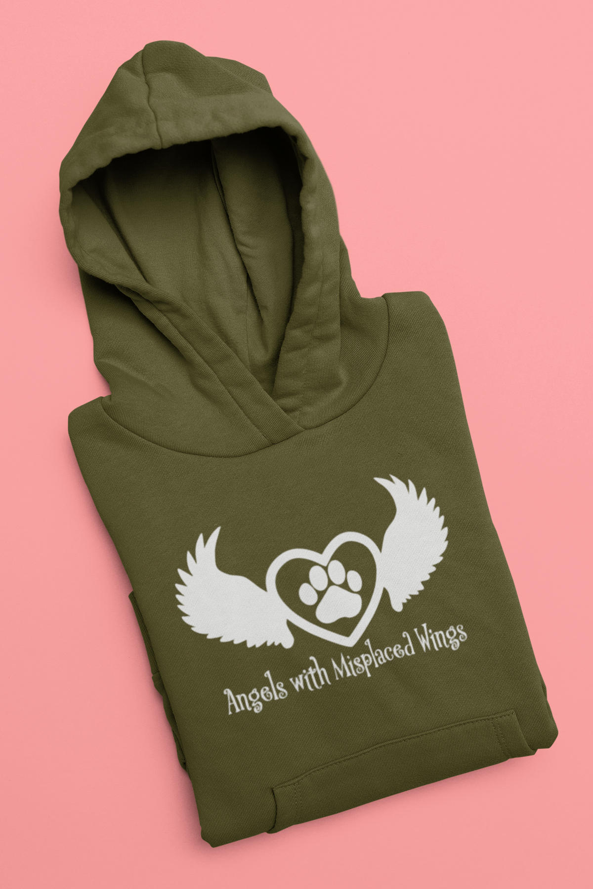 Wings Pull Over Fleece Hoodie (available in several colors) - Ruff Life Rescue Wear