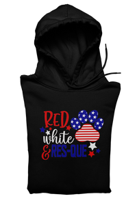 Red White & Res-Que Pullover Hoodie