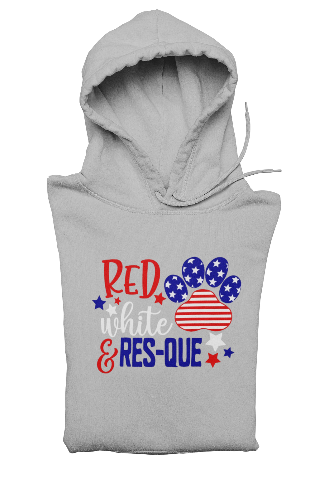 Red White & Res-Que Pullover Hoodie