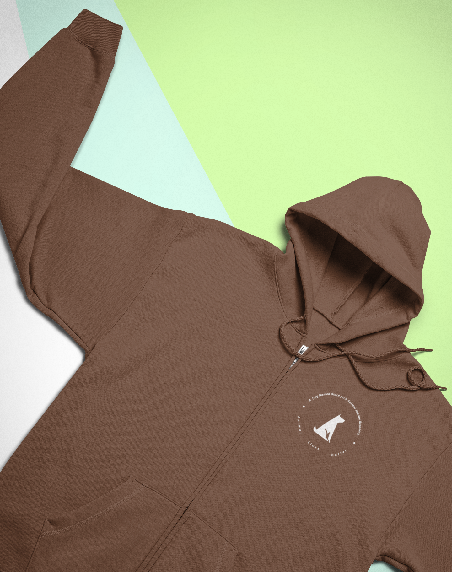 Black Jack Sponge Fleece Full-Zip Hoodie - Ruff Life Rescue Wear