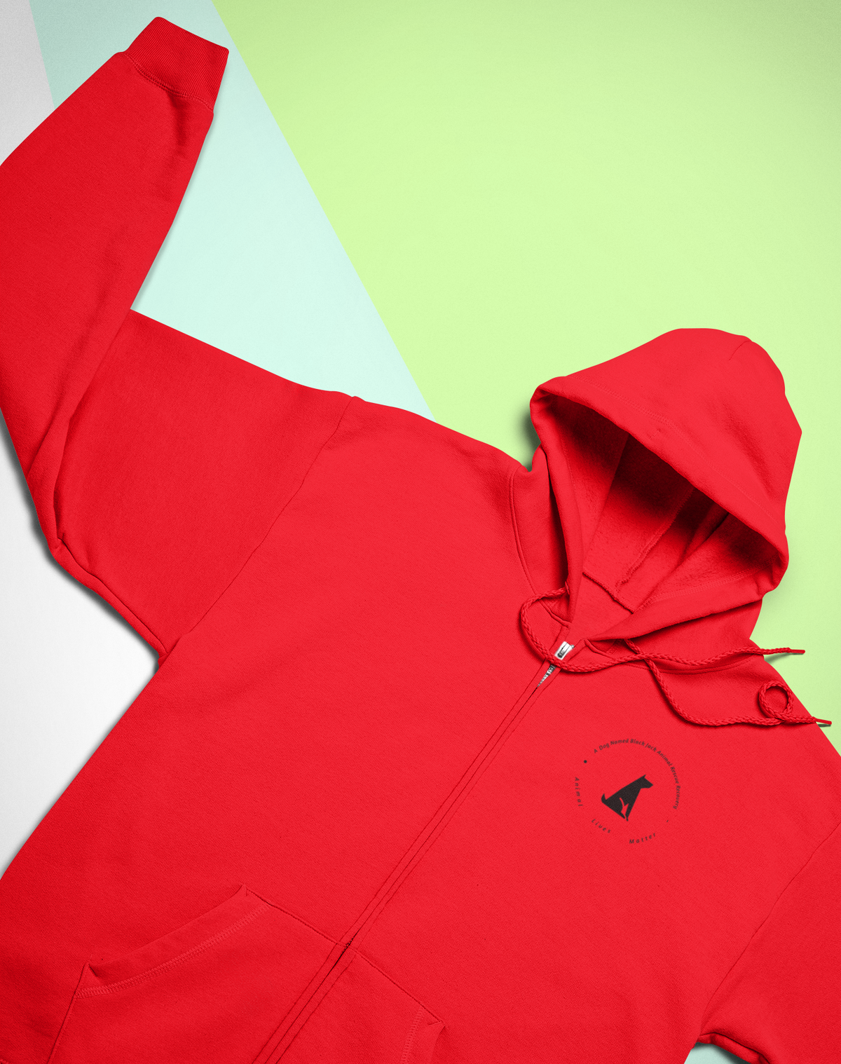 Black Jack Sponge Fleece Full-Zip Hoodie - Ruff Life Rescue Wear