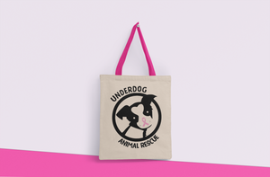 Underdog Cancer Awareness Color Handle Tote