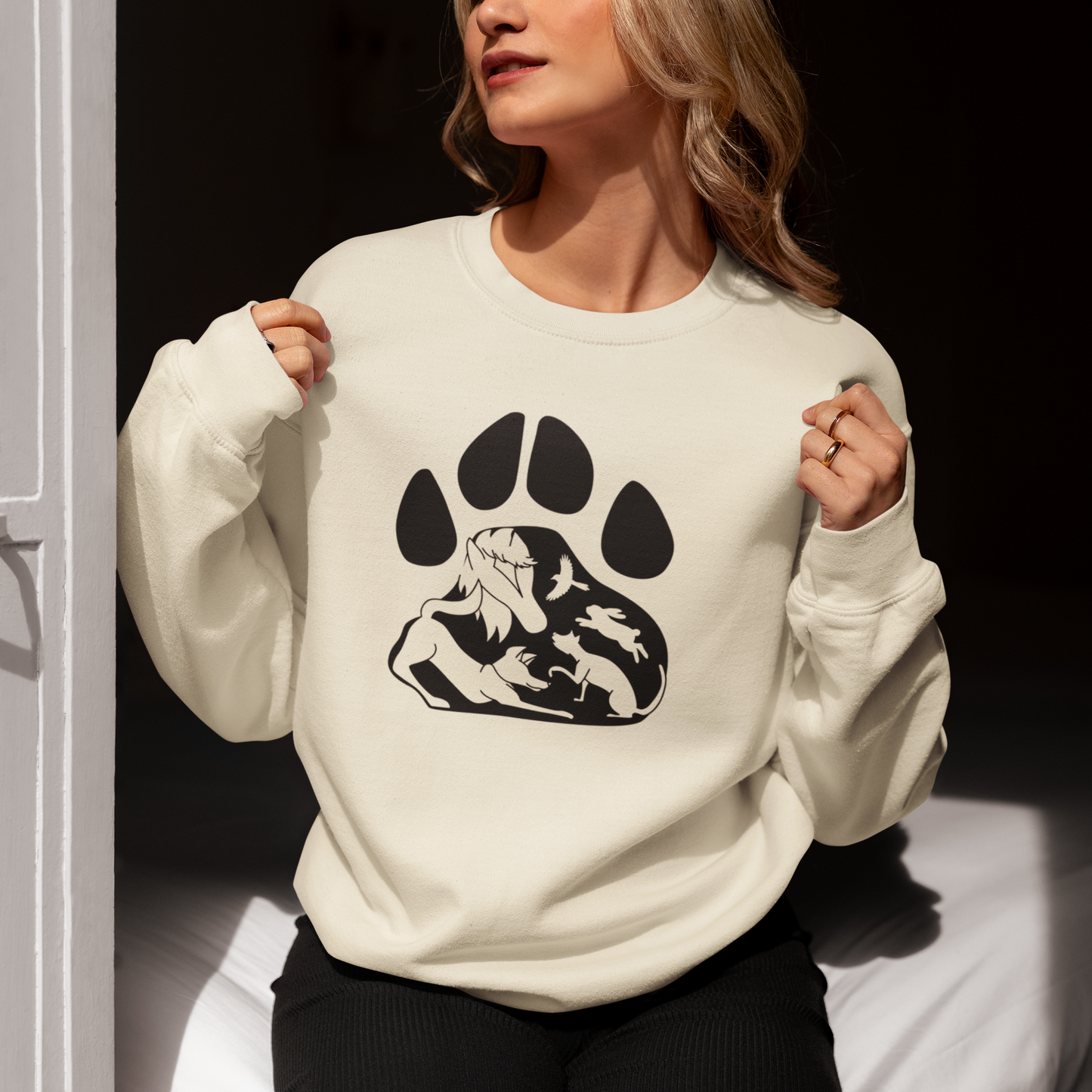 Paws Sweatshirts (Available in several colors) - Ruff Life Rescue Wear
