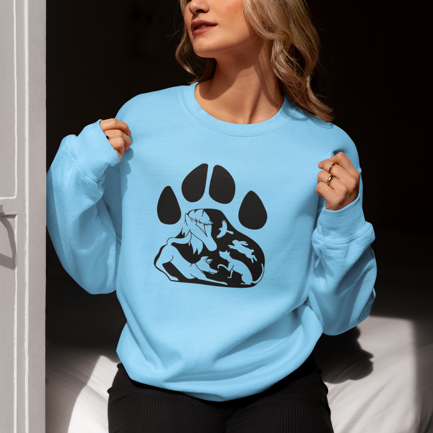 Paws Sweatshirts (Available in several colors) - Ruff Life Rescue Wear
