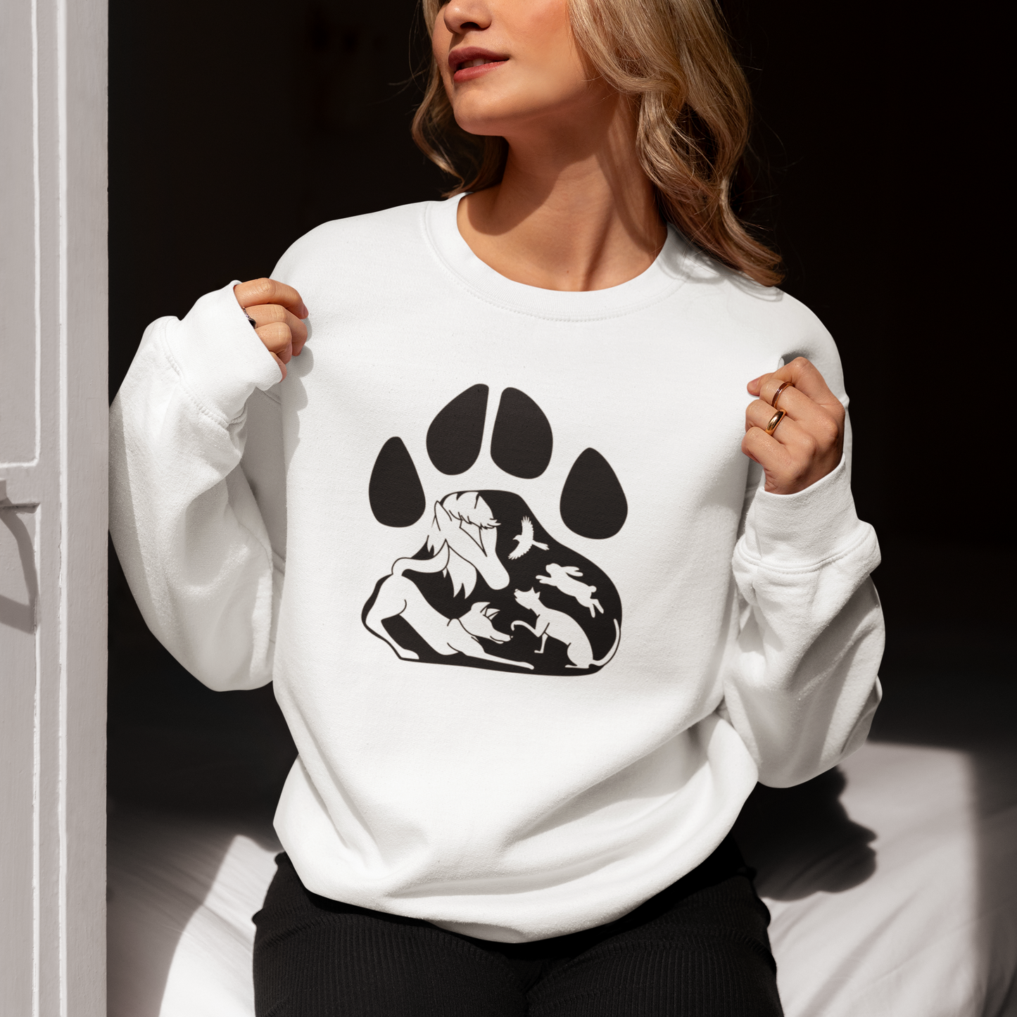 Paws Sweatshirts (Available in several colors) - Ruff Life Rescue Wear