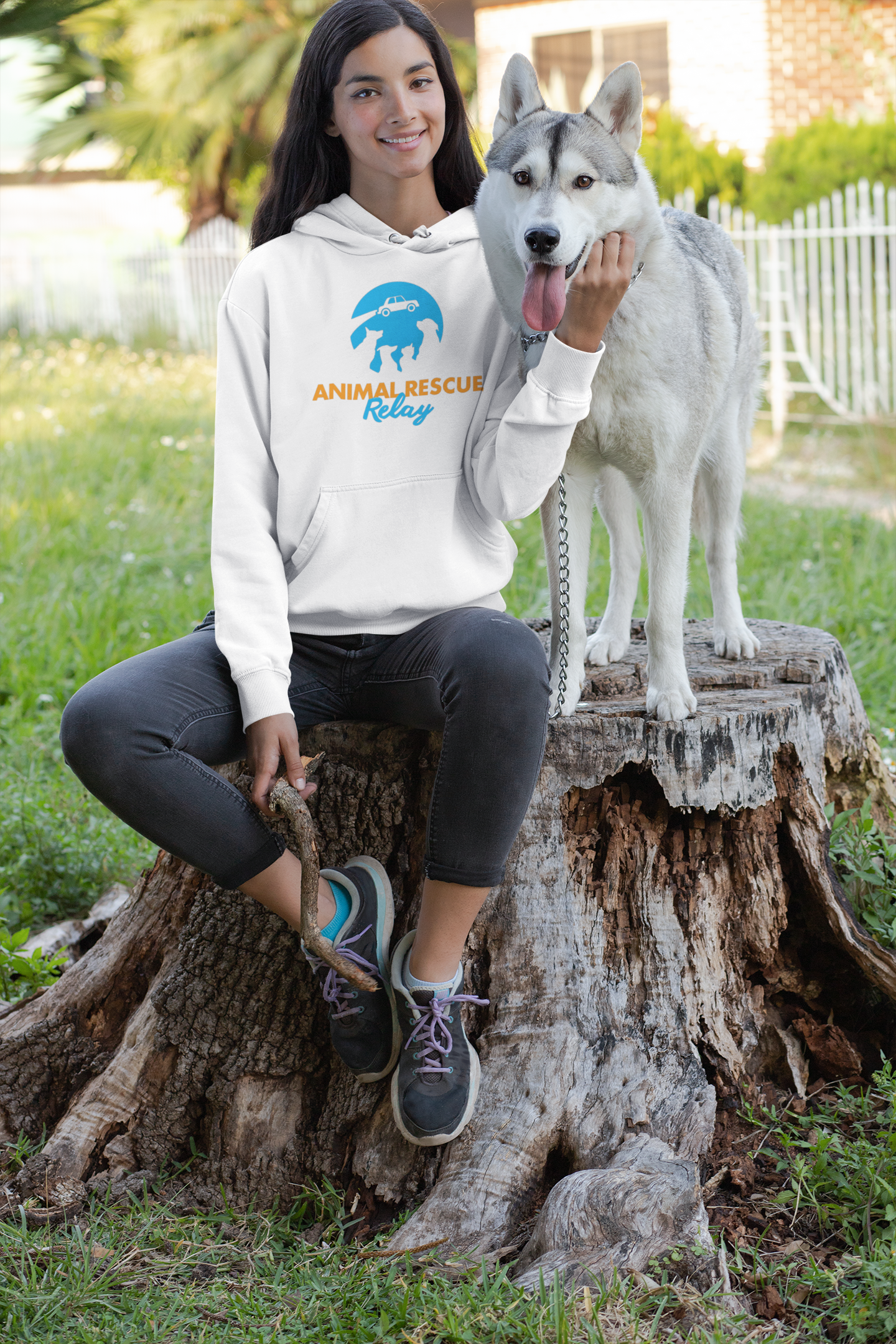 Animal Rescue Relay- Pullover Hoodie (Available in several colors) - Ruff Life Rescue Wear