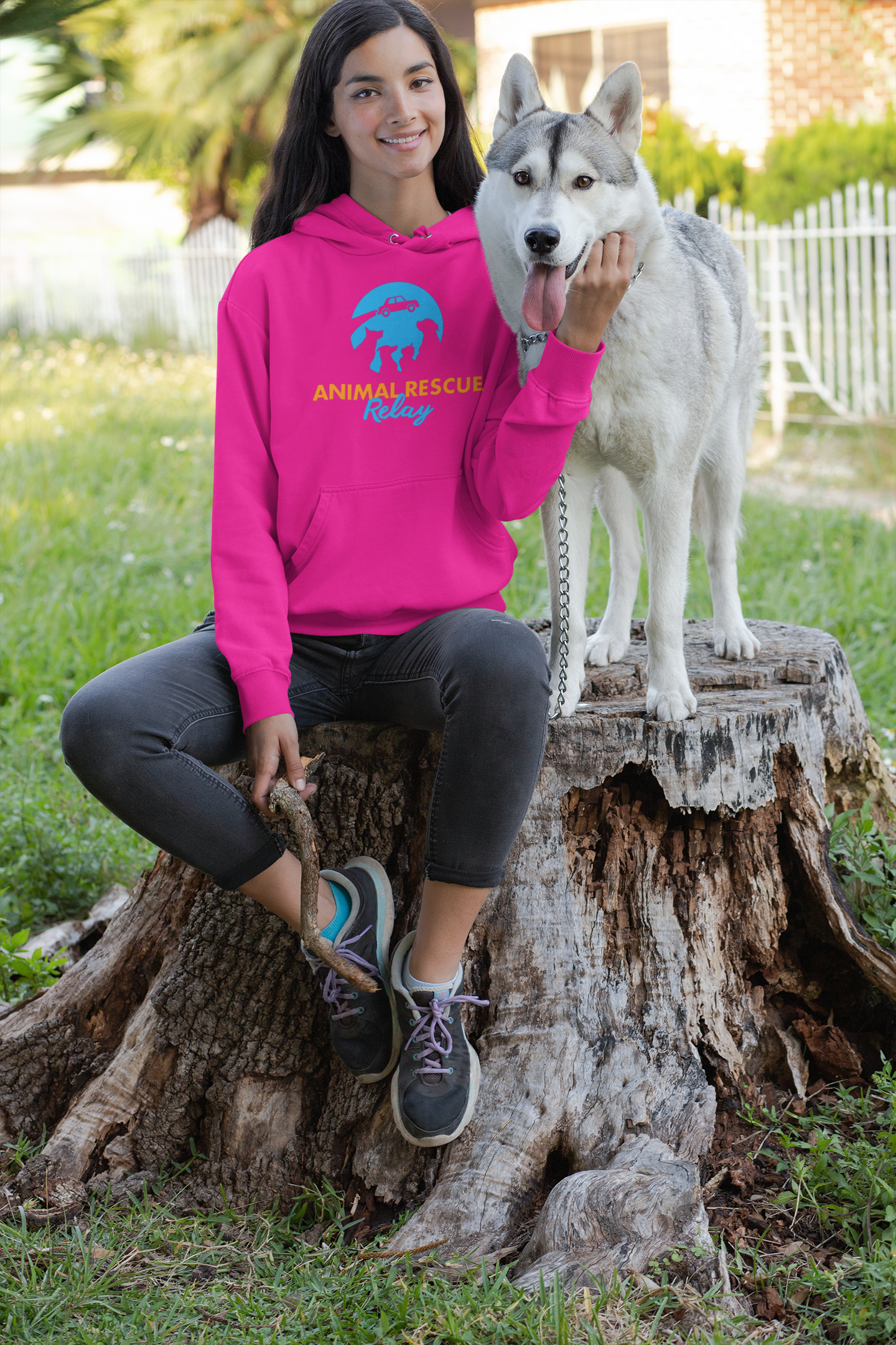 Animal Rescue Relay- Pullover Hoodie (Available in several colors) - Ruff Life Rescue Wear