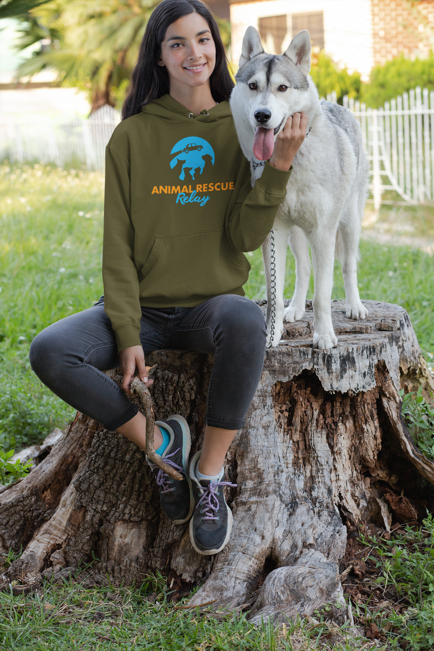 Animal Rescue Relay- Pullover Hoodie (Available in several colors) - Ruff Life Rescue Wear