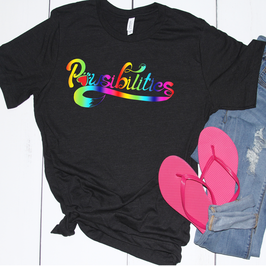 Pawsibilities Pride Unisex Tee - Ruff Life Rescue Wear