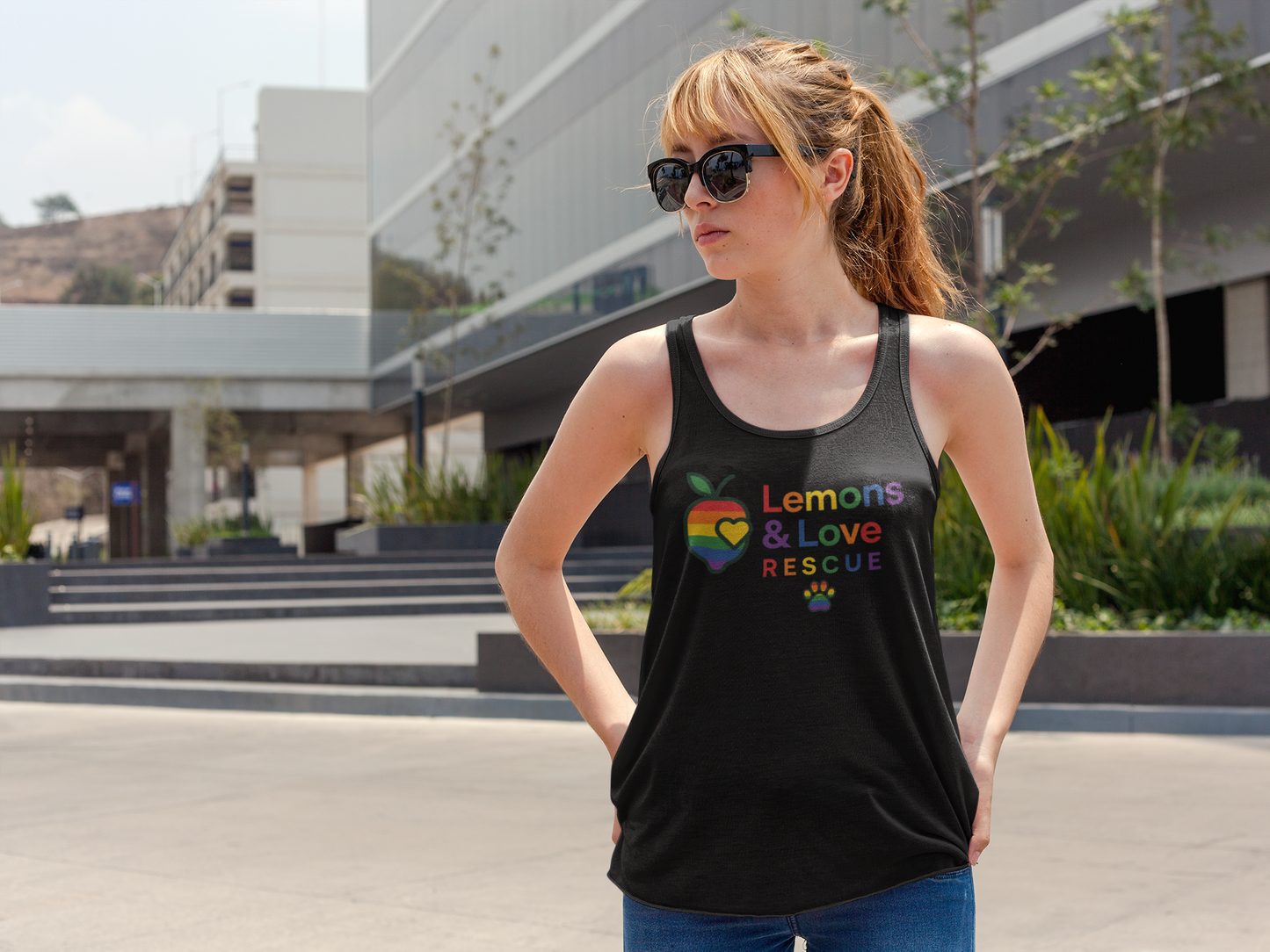 Lemon's and Love Pride Tank Top - Ruff Life Rescue Wear
