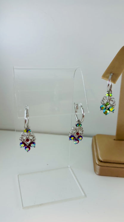 AB Crystal Hoop Earrings