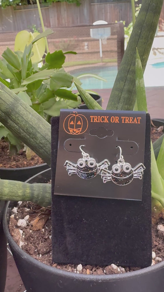 Trick or Treat Spider Earrings