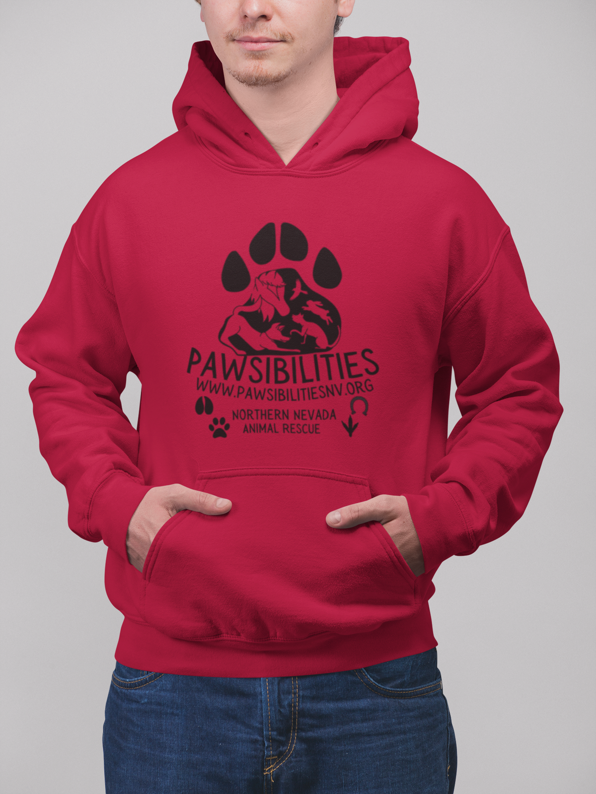 New Paws Logo Pullover Hoodie (Available in several colors)