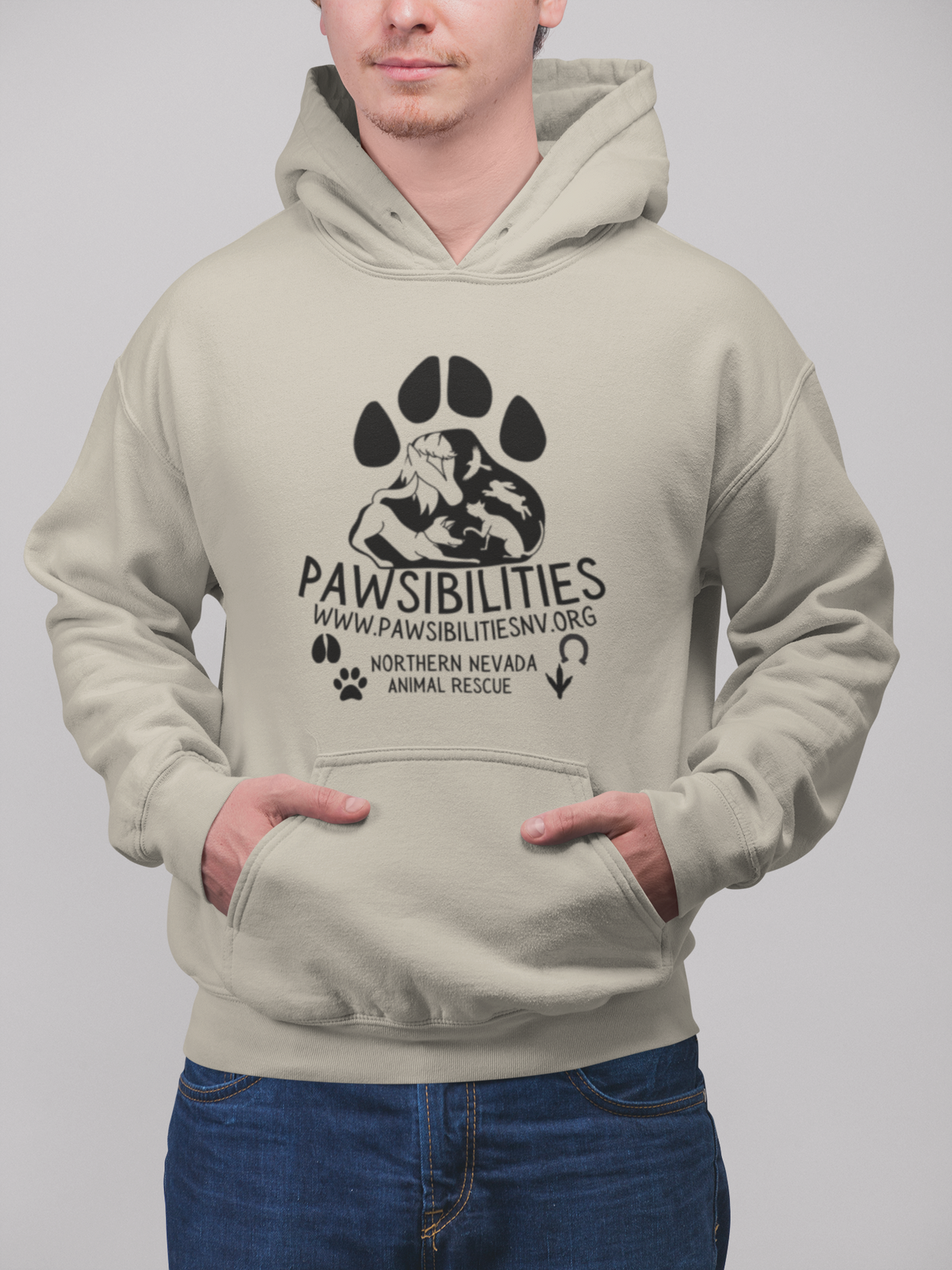 New Paws Logo Pullover Hoodie (Available in several colors)