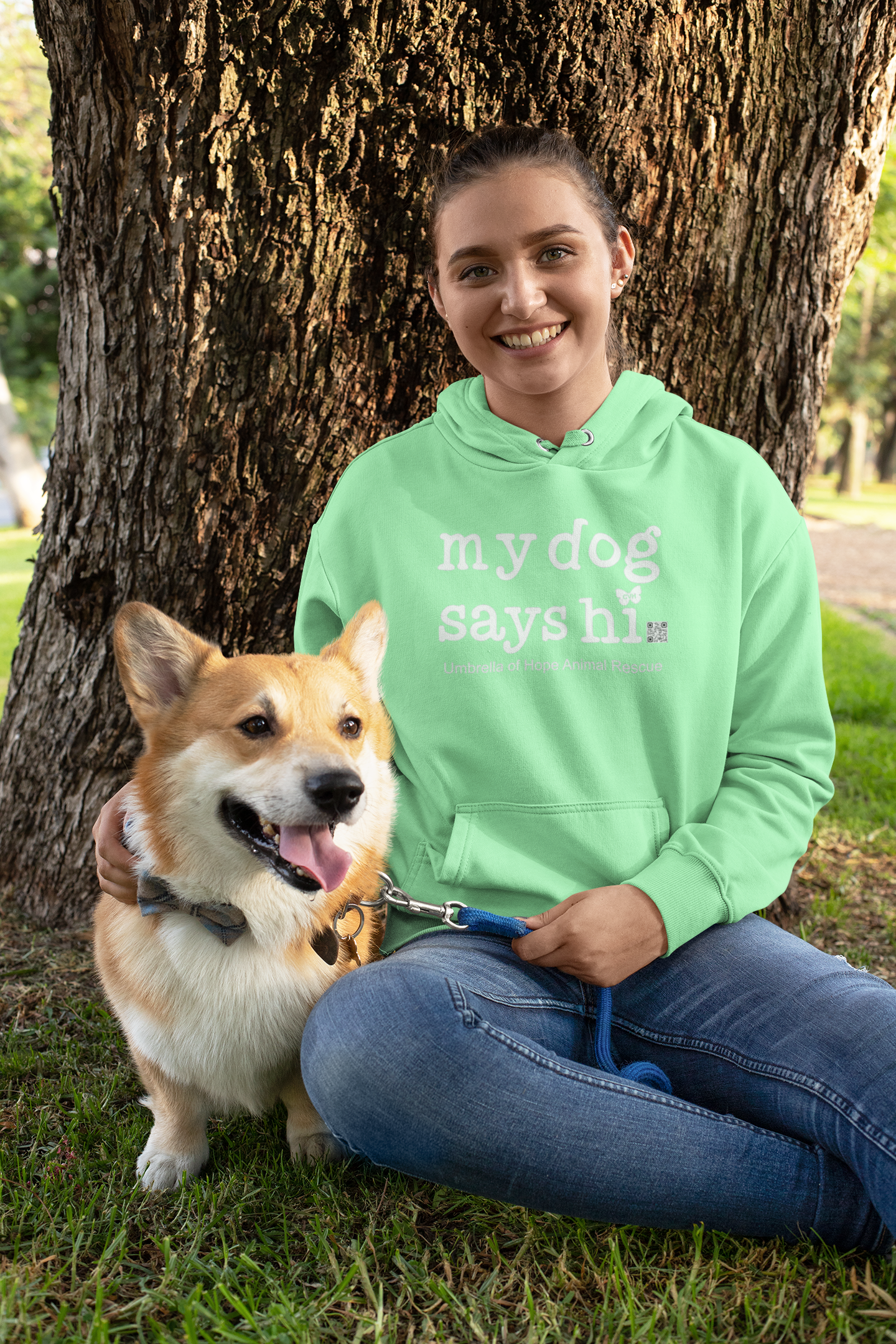 My Dog Says Hi Hoodie - Ruff Life Rescue Wear