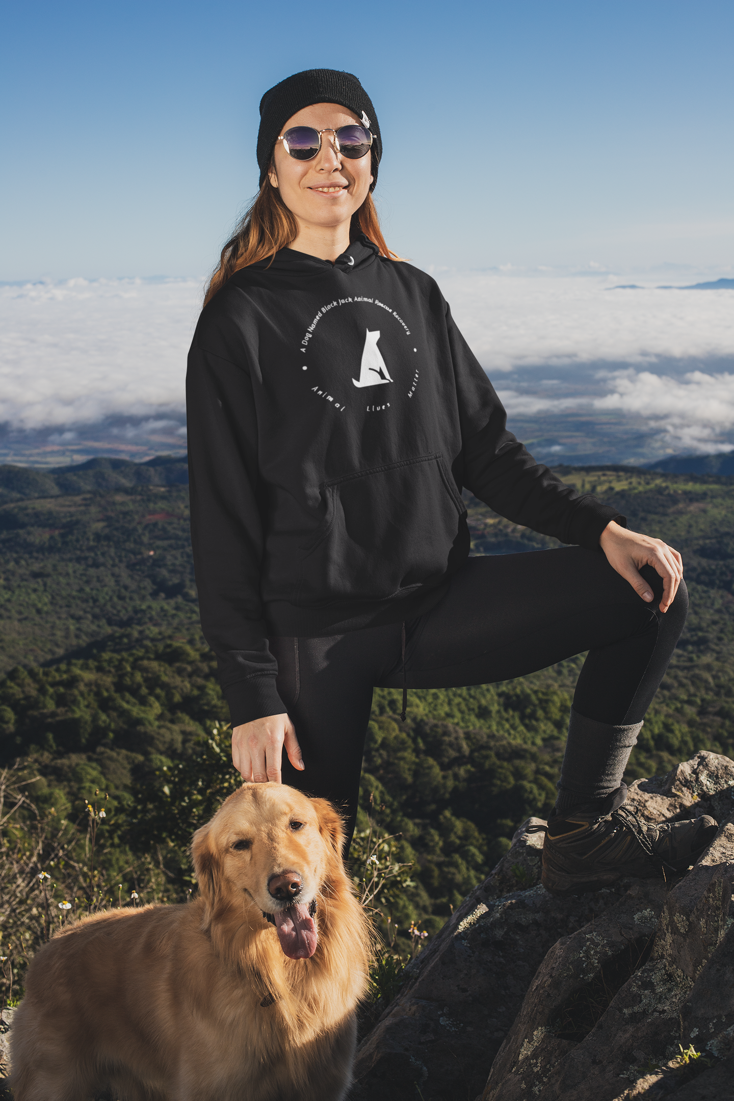 Black Jack Pullover Hoodie (Available in several colors) - Ruff Life Rescue Wear