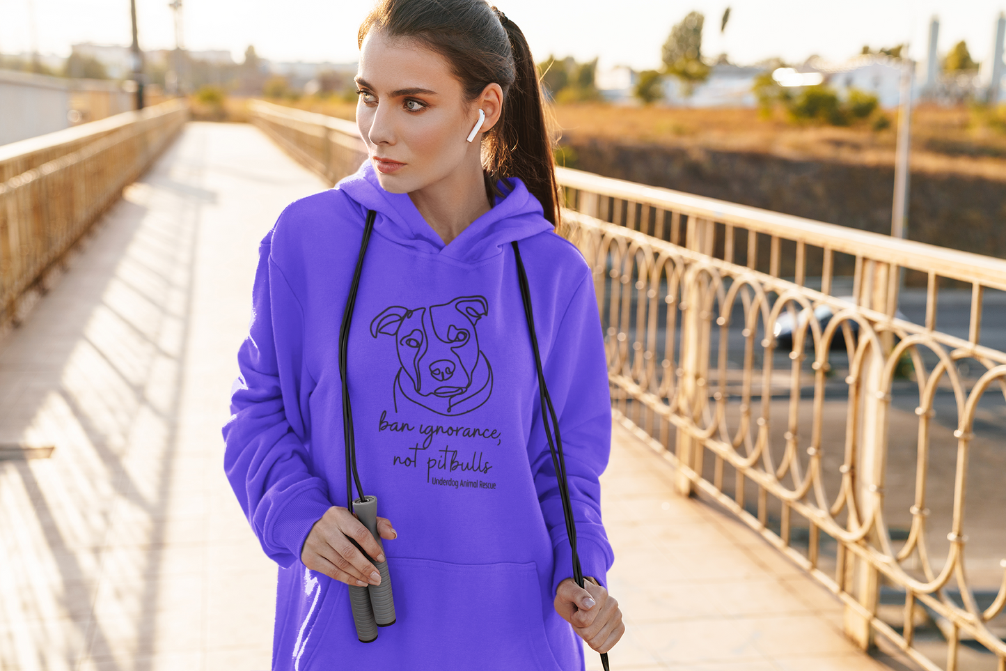 Underdog Pitty -Pullover Hoodie (available in several colors) - Ruff Life Rescue Wear