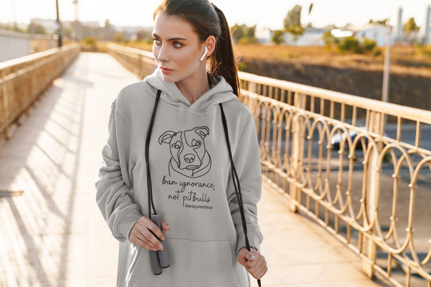 Underdog Pitty -Pullover Hoodie (available in several colors) - Ruff Life Rescue Wear