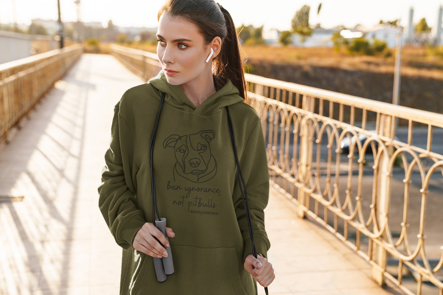 Underdog Pitty -Pullover Hoodie (available in several colors) - Ruff Life Rescue Wear