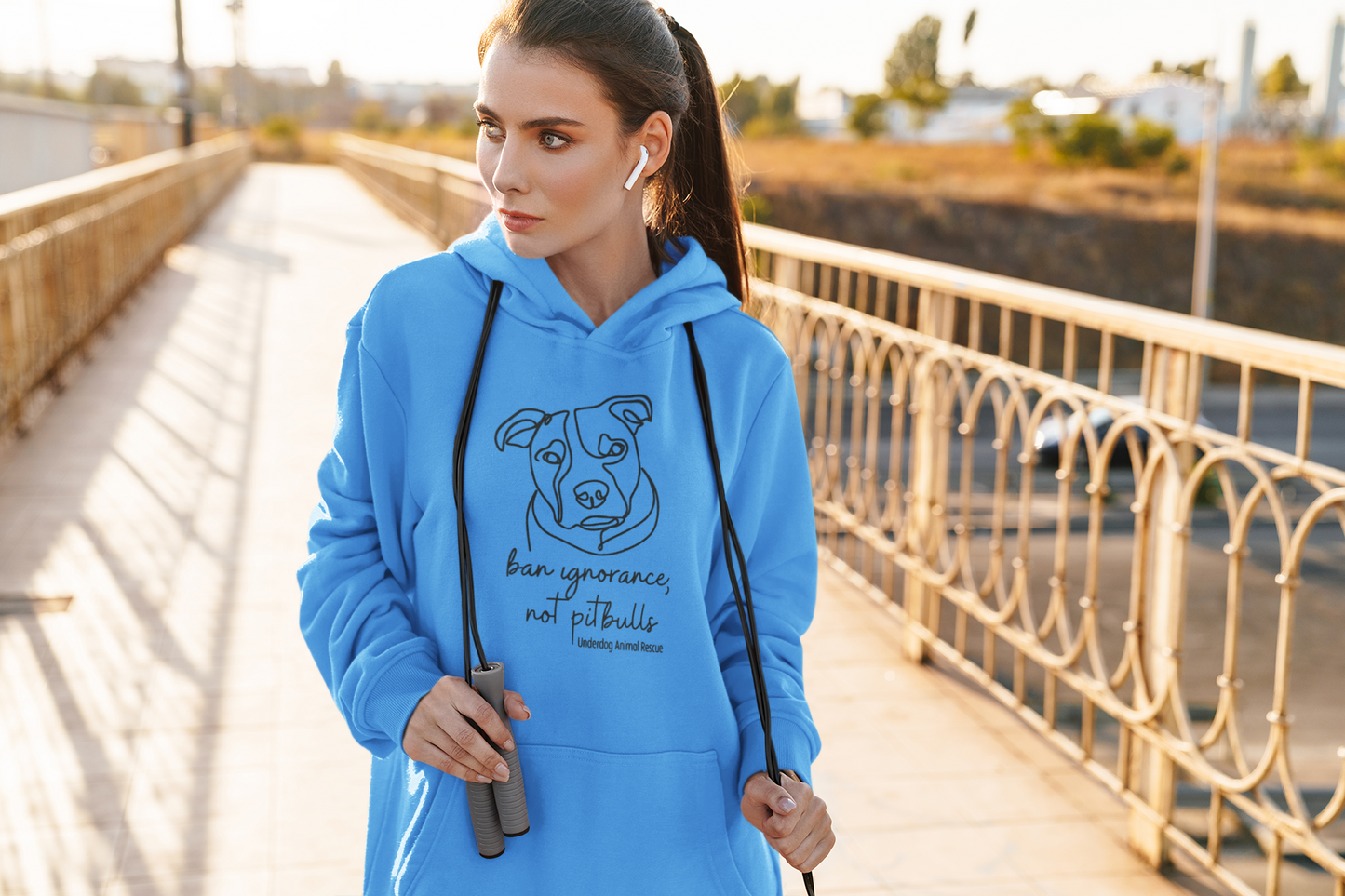 Underdog Pitty -Pullover Hoodie (available in several colors) - Ruff Life Rescue Wear