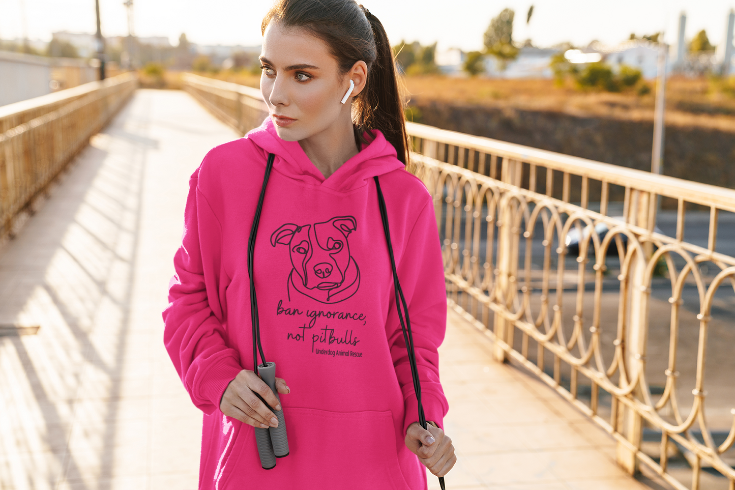 Underdog Pitty -Pullover Hoodie (available in several colors) - Ruff Life Rescue Wear