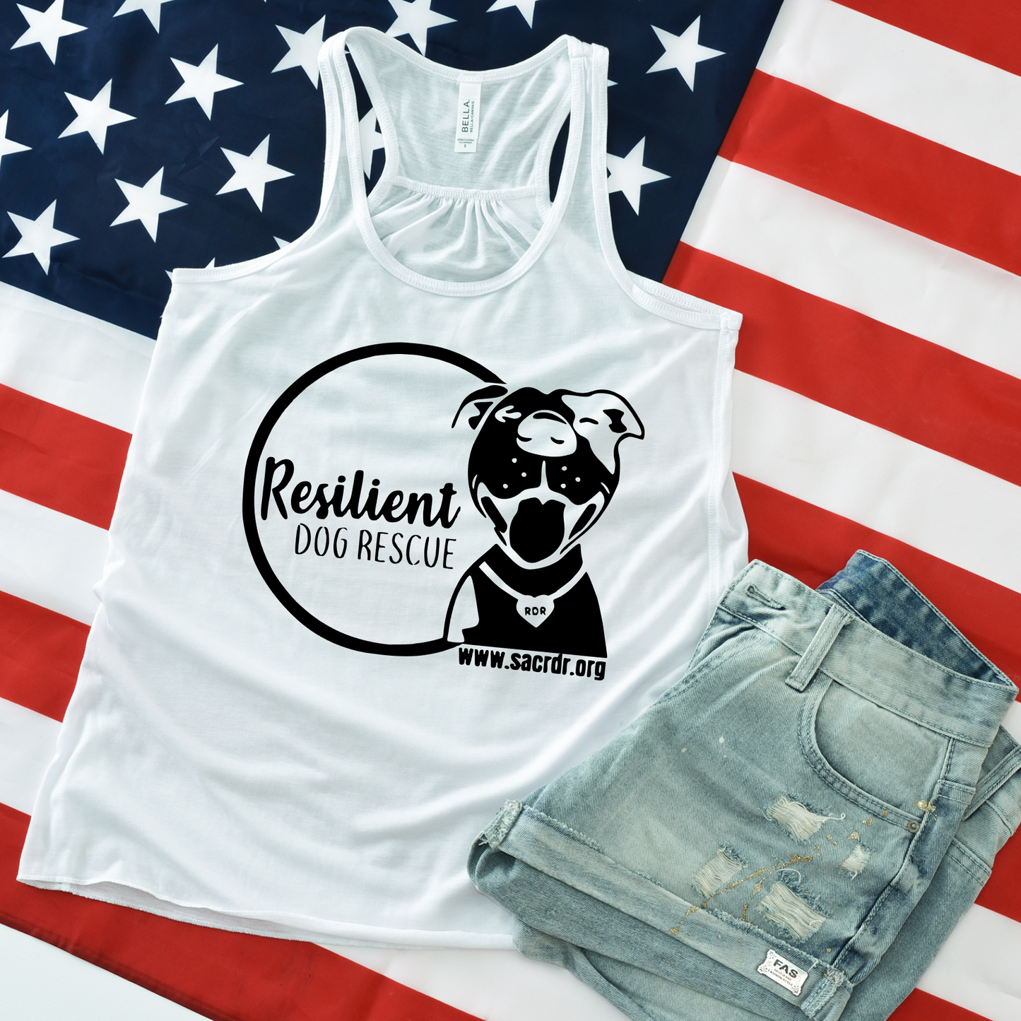 Resilient Dog Flowy Tank - Ruff Life Rescue Wear
