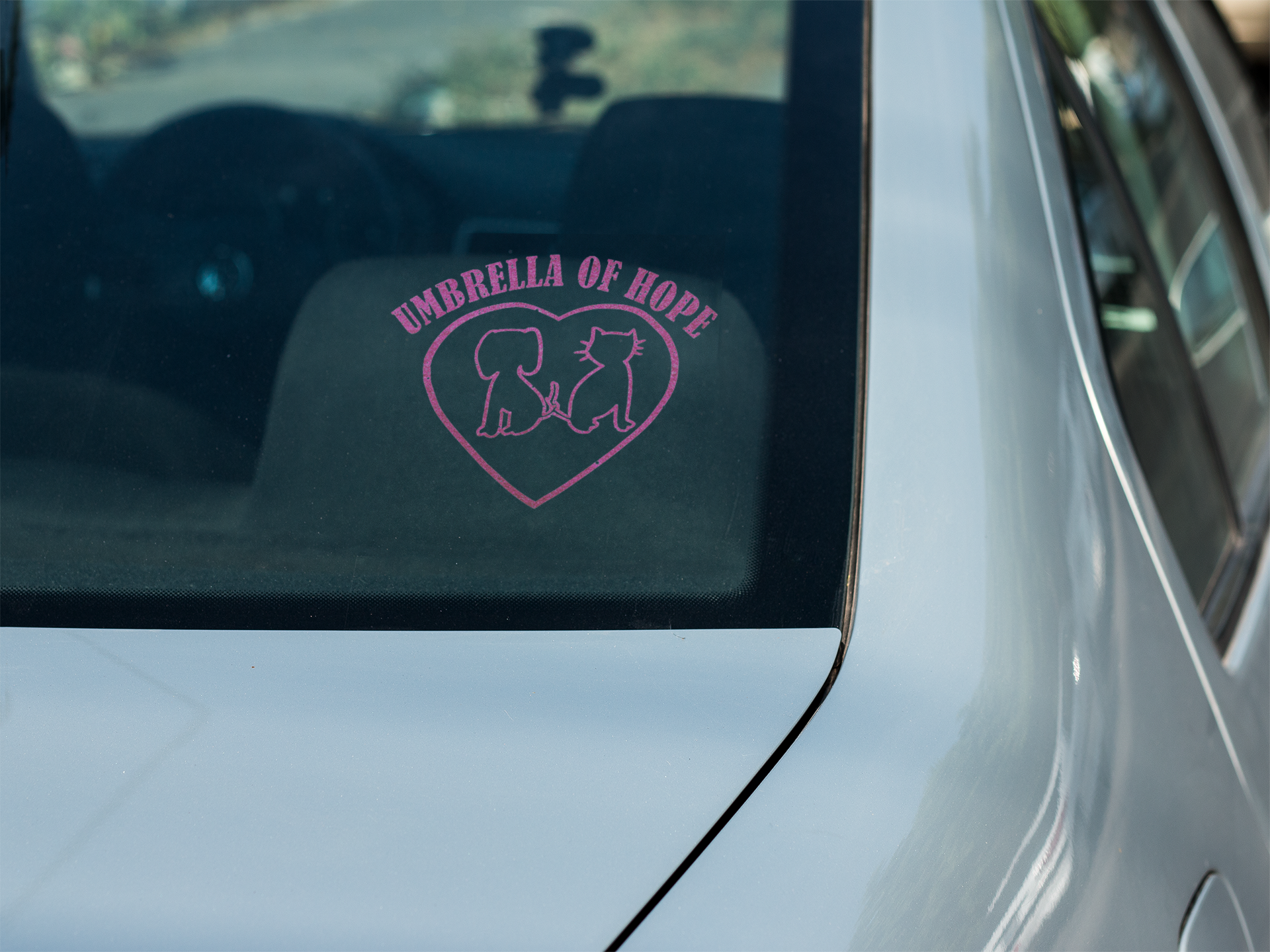 Umbrella of Hope Glitter Vinyl Decal (Available In Several Colors)