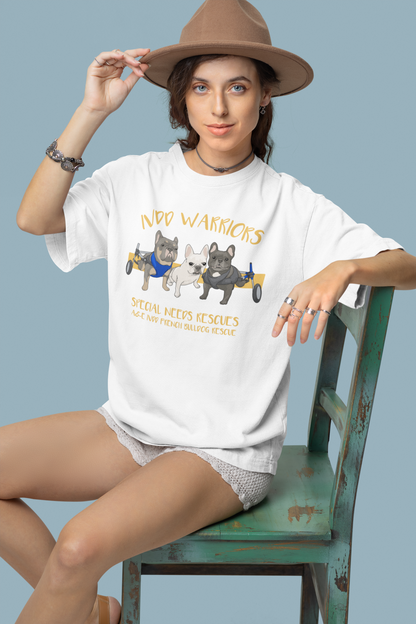 IVDD French Bulldog Unisex Tee (available in several colors) - Ruff Life Rescue Wear