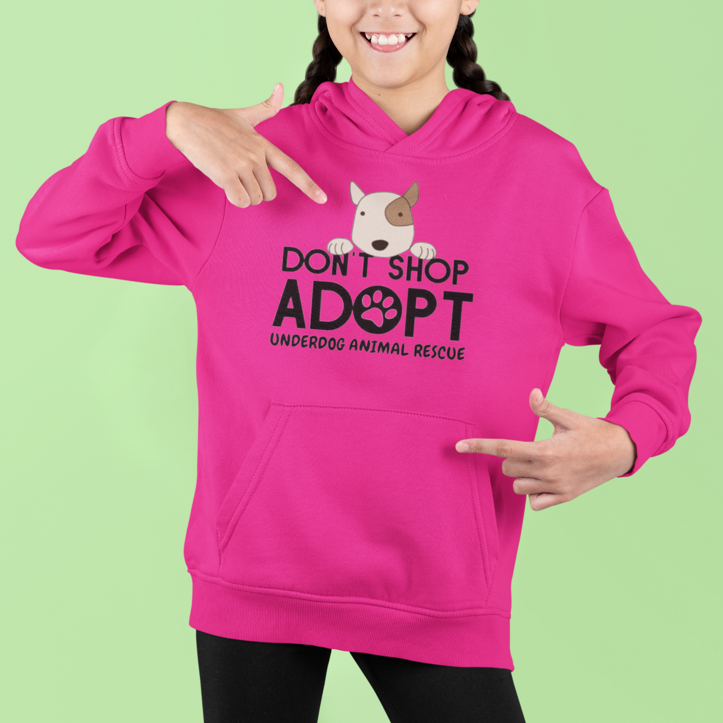 Underdog Don't Shop Youth Hoodie - Ruff Life Rescue Wear