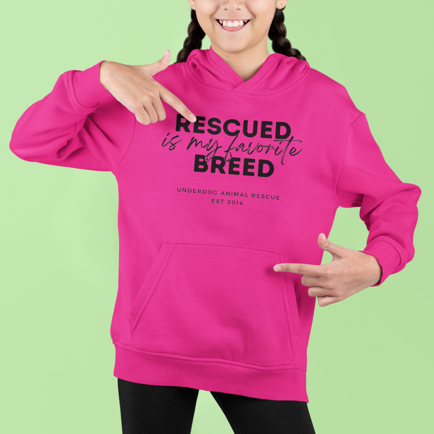 Underdog Rescued Youth Hoodie - Ruff Life Rescue Wear