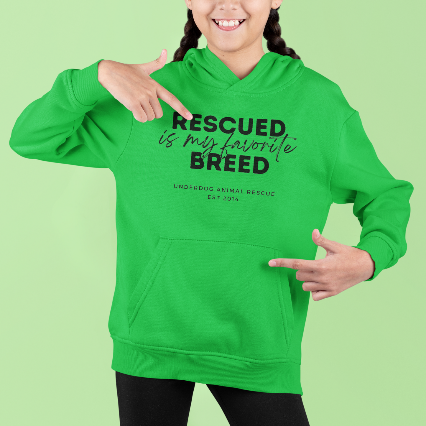 Underdog Rescued Youth Hoodie - Ruff Life Rescue Wear