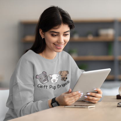 Cleft Pup Brigade Color Logo Sweatshirt (available in several colors) - Ruff Life Rescue Wear
