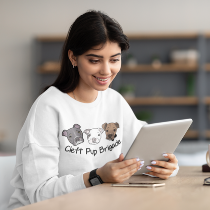 Cleft Pup Brigade Color Logo Sweatshirt (available in several colors) - Ruff Life Rescue Wear