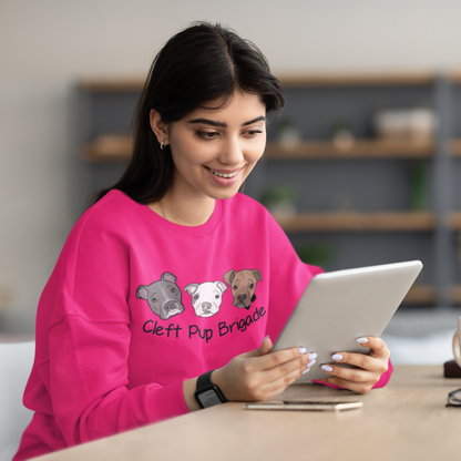 Cleft Pup Brigade Color Logo Sweatshirt (available in several colors) - Ruff Life Rescue Wear