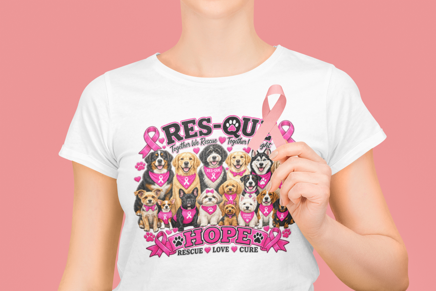 Res-Que Breast Cancer Awareness Tee